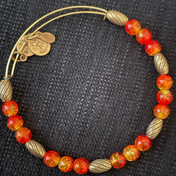 Alex & Ani orange gold neutral set beaded  summer - Picture 4 of 6